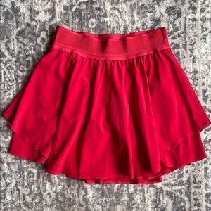Lululemon Court Rival Red Skirt